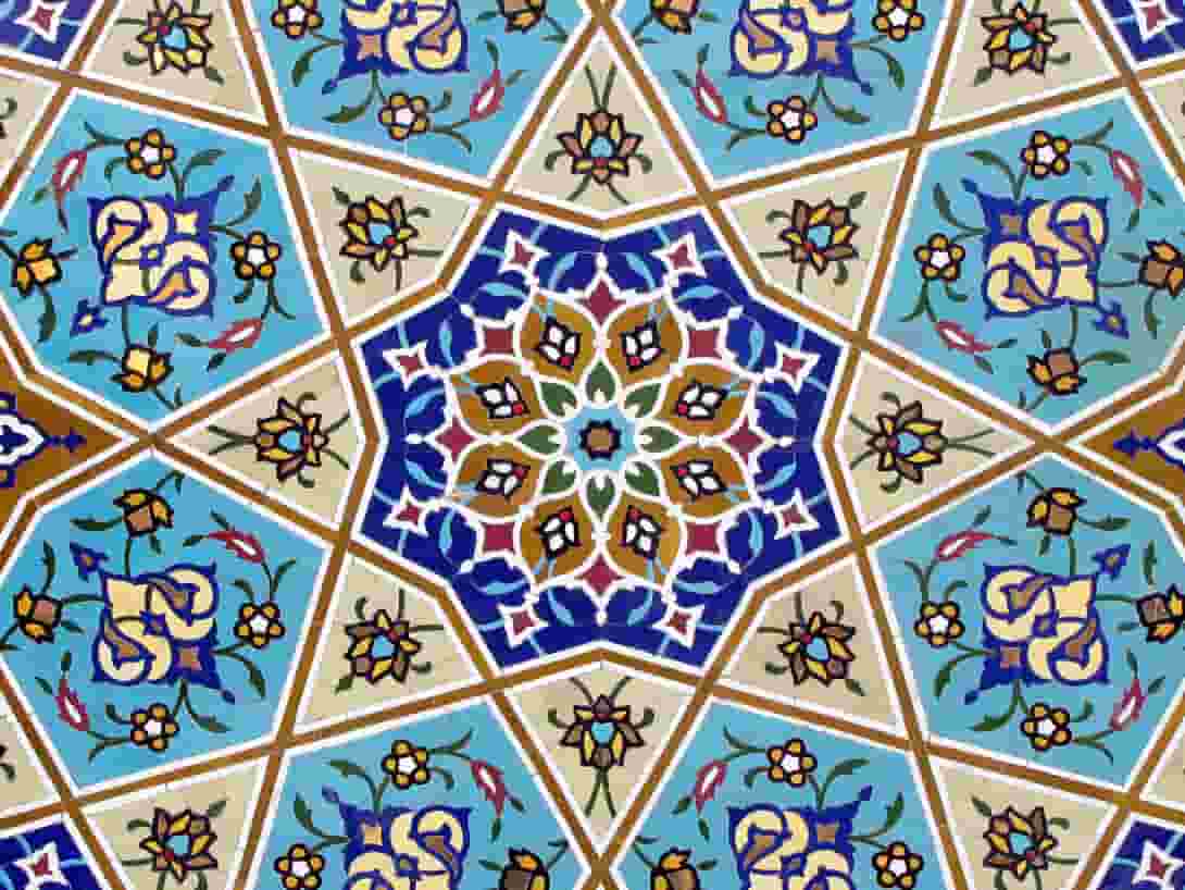 تصویر 1 از کاشی طرح دار سنتی الهام گرفته از نقوش اصیل ایرانی